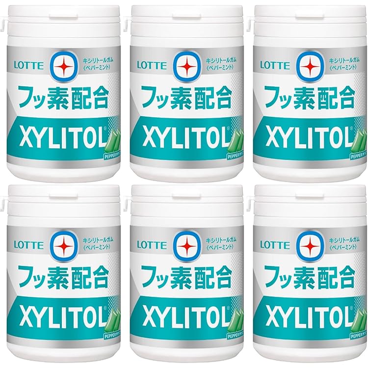 【新品】ロッテ　フッ素配合キシリトールガム　シュガーレス　１２５g✕３９個セット Amazon.co.jp: ロッテ キシリトールガム +フッ素 ペパーミント スリム